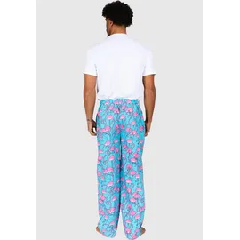 Lousy Livin Pant Greater Flamingos Pyjama-Hose Blau/Pink S