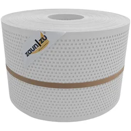 zaunzu® zaun|zu® Sichtschutz Gelocht Quadrat Muster für Doppelstabmatten Weiß 50m