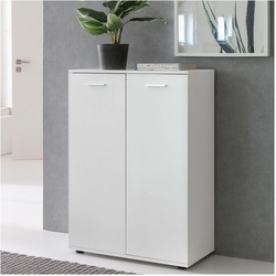 WOHNLING Kommode SVENJA 2 Türen Holz Weiß