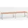 Sz-Metall Umkleidebank 200 x 42 x 30 cm Grau/Braun/Weiß
