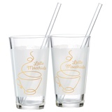 Ritzenhoff & Breker Latte Macchiato Gläser-Set Coffee, 4-teilig, Klar