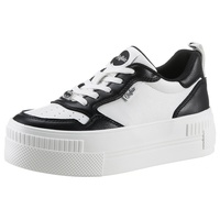 Buffalo "PAIRED COURT" Gr. 41, schwarz-weiß (weiß, schwarz) Damen Schuhe Sneaker