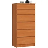 akord furniture factory AKORD K60 Erle 60 cm, 6 Schubladen B60 x H130 x T40 cm