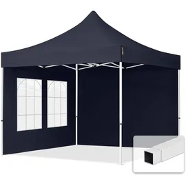 TOOLPORT Faltpavillon Economy 3 x 3 m inkl. 2 Seitenteile dunkelgrau 59037