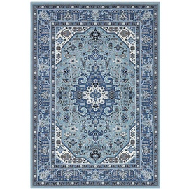 Nouristan Teppich »Skazar Isfahan«, rechteckig, 71301148-31 Himmelblau, 9 mm