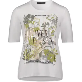 Betty Barclay Basic Shirt Weiß/Khaki 40