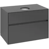 Villeroy & Boch Waschbeckenunterschrank Collaro 2 Auszüge 80 x 54,8 x 50 cm Graphit
