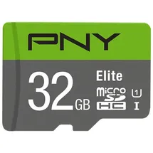 PNY microSDHC Elite 32GB Class 10 UHS-I + SD-Adapter