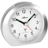 Atlanta Funkwecker ohne Ticken mit Licht Snooze Leuchtzeiger Analog - Atlanta Modell: 1856/19