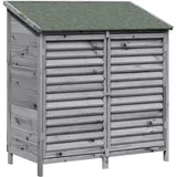 vidaXL, Gartenhaus + Gartenschrank, Aufbewahrungsschrank