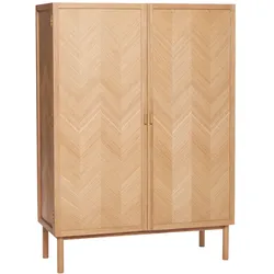 Hübsch Interior - Schrank mit Fischgrätenoptik, Eiche