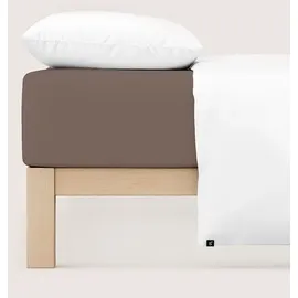 schlafgut Premium Baumwolle 90 x 190 - 100 x 220 cm sand deep