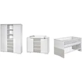 Schardt Baby-/Kinderzimmer-Set Maxx Boathouse 3-teilig Weiß/Pinie