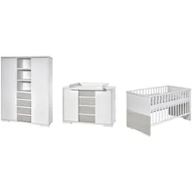Schardt Baby-/Kinderzimmer-Set Maxx Boathouse 3-teilig Weiß/Pinie