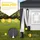 tillvex Faltpavillon 3 x 3 m inkl. 2 Seitenteile Anthrazit