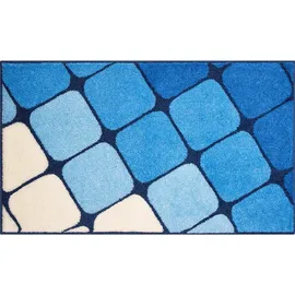 GRUND Badteppich Shanga Blau 120 x 70 cm