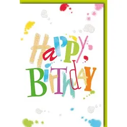 Geburtstagskarte englisch BRAUN + COMPANY 5006-22223   Schrift