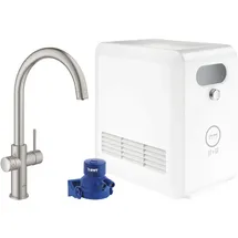 Grohe Blue Professional C-Auslauf Set supersteel 31323DC2