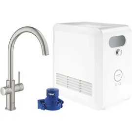 Grohe Blue Professional C-Auslauf Set supersteel 31323DC2