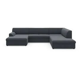 DOMO collection Wohnlandschaft DOMO COLLECTION "Topper, elegant und zeitlos, komfortabel, U-Form", grau (dunkelgrau), B:320cm H:78cm T:213cm, Sofas, Wohnlandschaft, wahlweise mit Bettfunktion