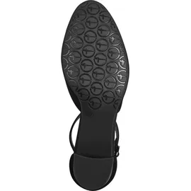 TAMARIS Comfort Damen Pumps mit Riemen aus Leder Elegant, Schwarz 39 EU