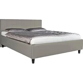 Alina Polsterbett ALINA "Pepe", grau (grau tls 39), B:147cm H:102cm L:212cm, Kunstleder TLS (100% Polyester), Betten, Polsterbett, wahlweise mit Matratze und Lattenrost, in diversen Ausführungen