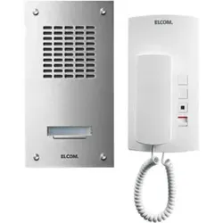 Elcom UP-1+n-Audioset 1Tln. Edelstahl ASZ-1 EM