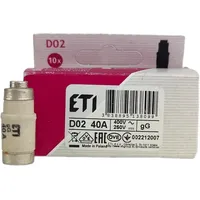 ETI Sicherungseinsatz Neozed D02 gG 40A/400V - 10 Stück
