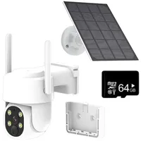 Outdoor WLAN PTZ Kamera, Solarbetrieben, 4MP HD Video, WIFI+64G Karte