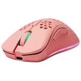 deltaco GAMING PM80 Gaming-Maus Funk Optisch Pink 7 Tasten 4800 dpi Beleuchtet, Wiederaufladbar