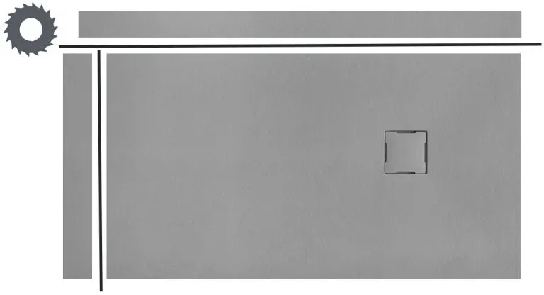 mit zwei Zuschnitten