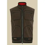 Härkila Kamko Fleeceweste braun/rot