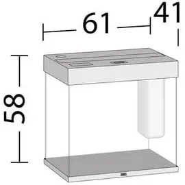 JUWEL AQUARIUM Lido 120 Komplett Aquarium 120,0 l weiß
