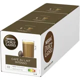 NESCAFÉ DOLCE GUSTO Café au Lait Intenso Kaffeekapseln 3er Pack (3 x 16 Portionen)