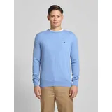 FYNCH-HATTON Regular Fit Pullover mit Kaschmir-Anteil Modell 'Merino', Hellblau, M