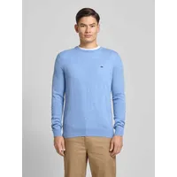 FYNCH-HATTON Regular Fit Pullover mit Kaschmir-Anteil Modell 'Merino', Hellblau, M