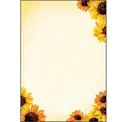 SIGEL Motivpapier Field of Sun Motiv DIN A4 90 g/qm 50 Blatt