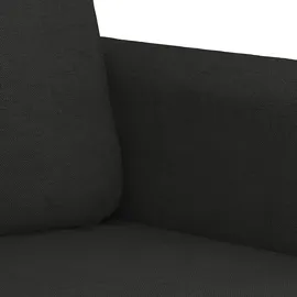 vidaXL 2-Sitzer-Sofa Schwarz 140 cm Stoff