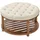 Vevor runder großer Couchtisch 81 x 81 x 47,6 cm Leinenfarbe