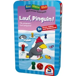 Schmidt 51291 - Ene, Mene, Muh - Mitbringspiel, Kinderspiel, Lauf, Pinguin!