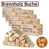 Flameup Kaminholz Brennholz Kaminholz Holz 5-500 kg Ofen Kamin Kaminofen Buche 30 cm, 240 kg