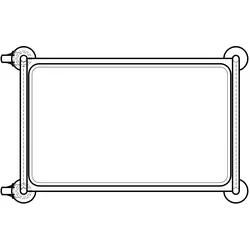 Gastro-Servierwagen aus Edelstahl, 3 Etagen, 80 cm breit