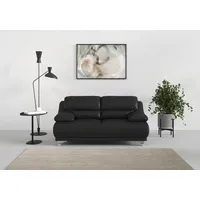 2-Sitzer COTTA "Maranello", schwarz, B:180cm H:86cm T:93cm, 64% Polyurethan, 25% Polyester, 11% Baumwolle, Sofas