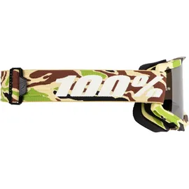 100% Strata 2 War Camo Mirror Silver Lens