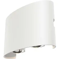 Maytoni Wandleuchte Außenleuchte LED Wandlampe Weiss Metall IP54 Fassadenleuchte