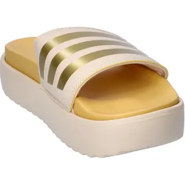 Adidas Damen Adilette Platform Slides, crystal sand/gold met/semi spark, 42 EU