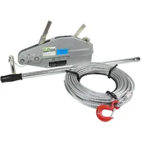 Baumarktplus Seilzug 800kg Greifzug Seilwinde Forstseilwinde Offroad Winde 0,8 t to 20m Seil