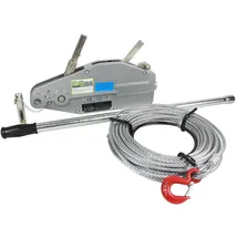 Baumarktplus Seilzug 800kg Greifzug Seilwinde Forstseilwinde Offroad Winde 0,8 t to 20m Seil