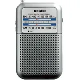 DE-333 Tragbares Mini-Radio, batteriebetriebenes FM/AM-Radio mit Signalanzeige, ausgezeichneter Empfang, kleines Taschenradio zum Spazierengehen und