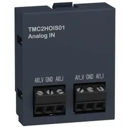 Schneider Electric TMC2HOIS01 Steckmodul, Modicon M221, Applikation Hebetechnik, 2 Analogeingänge, Spannung/Strom, Auflösung 12 Bit, Schraubklemmen
